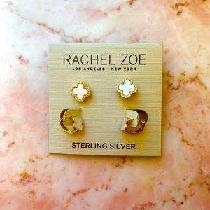 Clover Earrings Mother of Pearl, Gold Plated, Sterling Silver